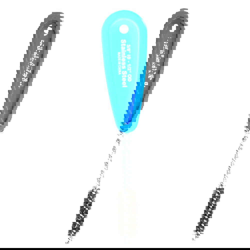 9/16 Inch Actual Brush Diameter, Stainless Steel, Refrigeration, Hand Fitting and Cleaning Brush